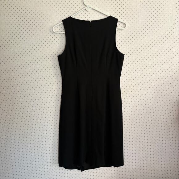 Theory Risbana Wool Dress 2 Black XS Sheath Wrap Academia Career Minimalist - Picture 4 of 7